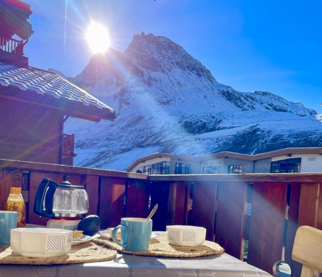 Charmant Studio Aux Pieds Des Pistes Vue Sur La Montagne Tignes Exterior foto